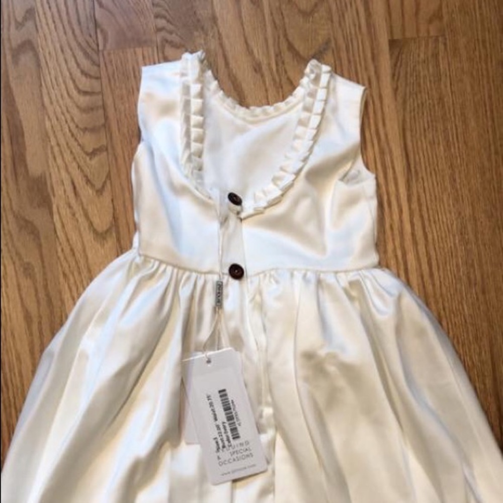 JJ House Cream Satin Dress